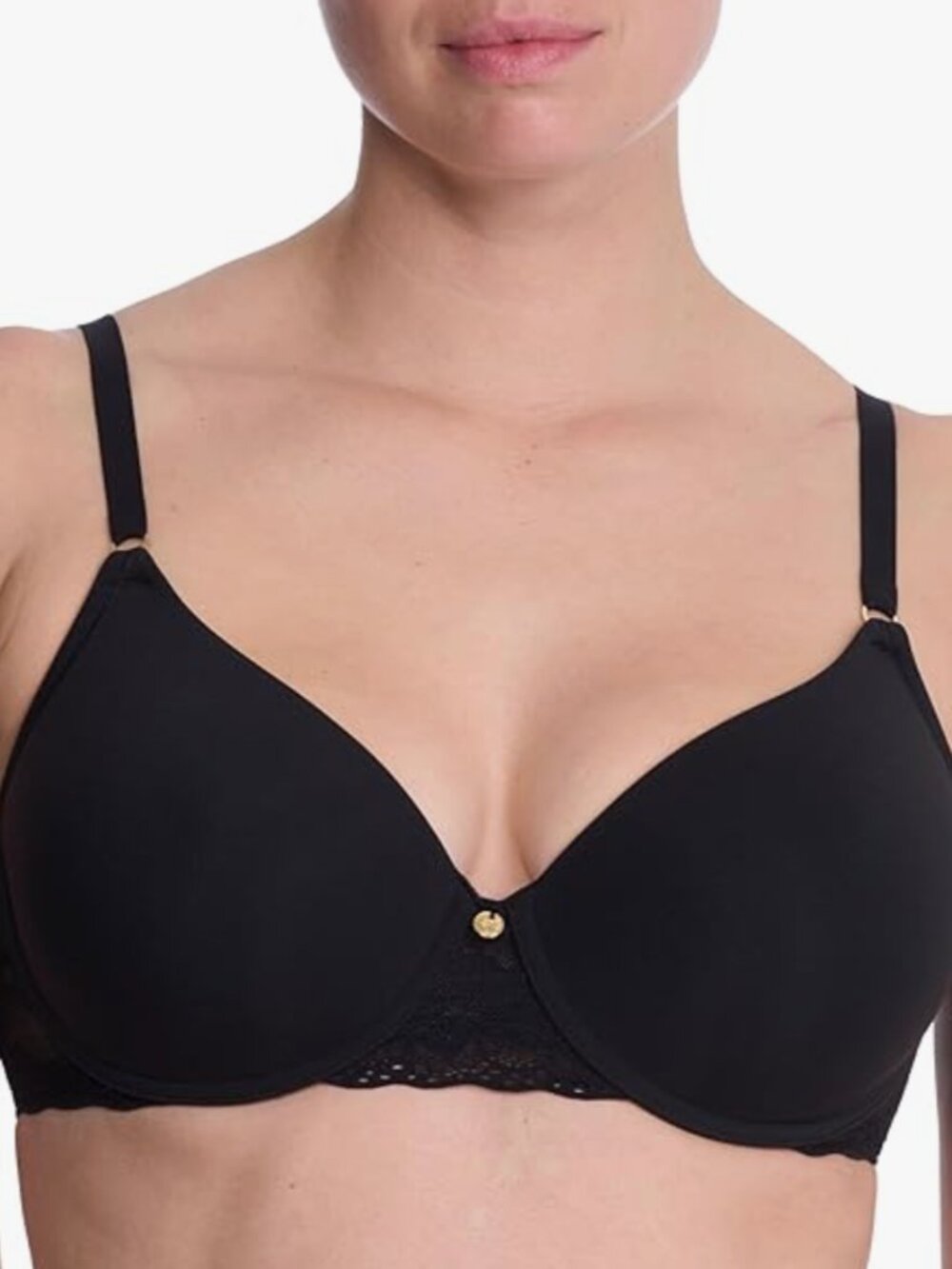 NATORI 721154 Bliss Perfection T-shirt Bra Black Size 32DD